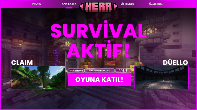 SURVIVAL Oyun Modu Aktif! görseli