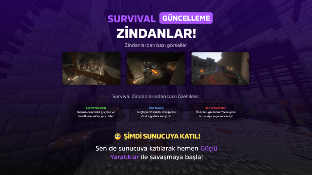 Survival Zindanlar Aktif!
